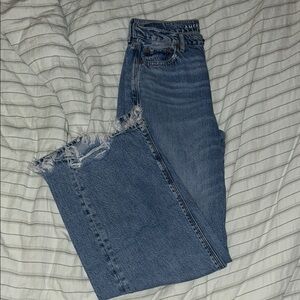 American Eagle Super Hi Rise Baggy Wide Leg Jeans
